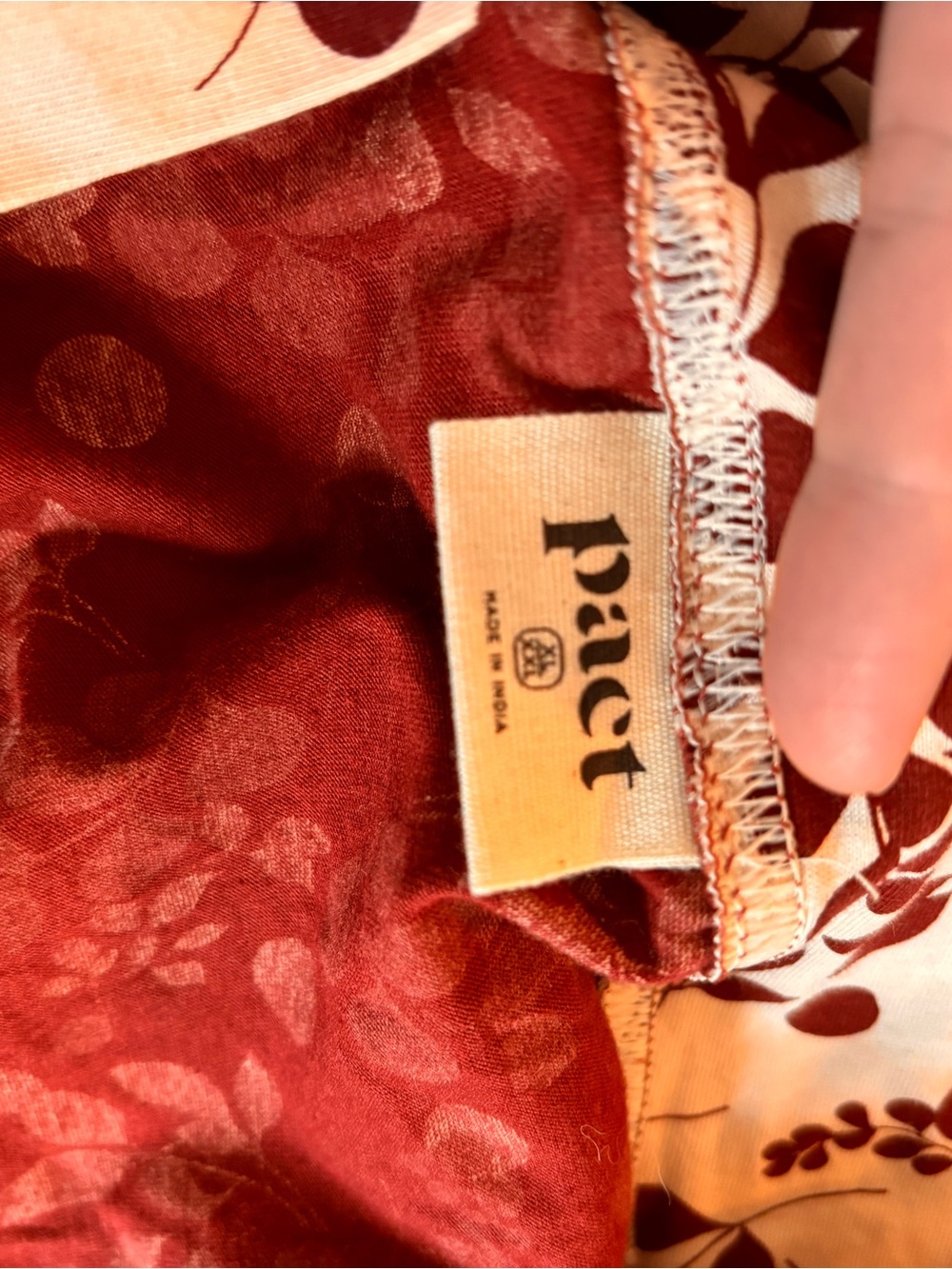 Pact XL/XXL Floral Pajama Short Robe - Picture 10 of 12